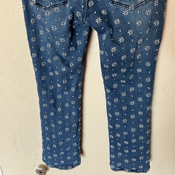 Anthropologie Pilcro Embroidered High-Rise Cropped Bootcut Jeans - Picture 12 of 16